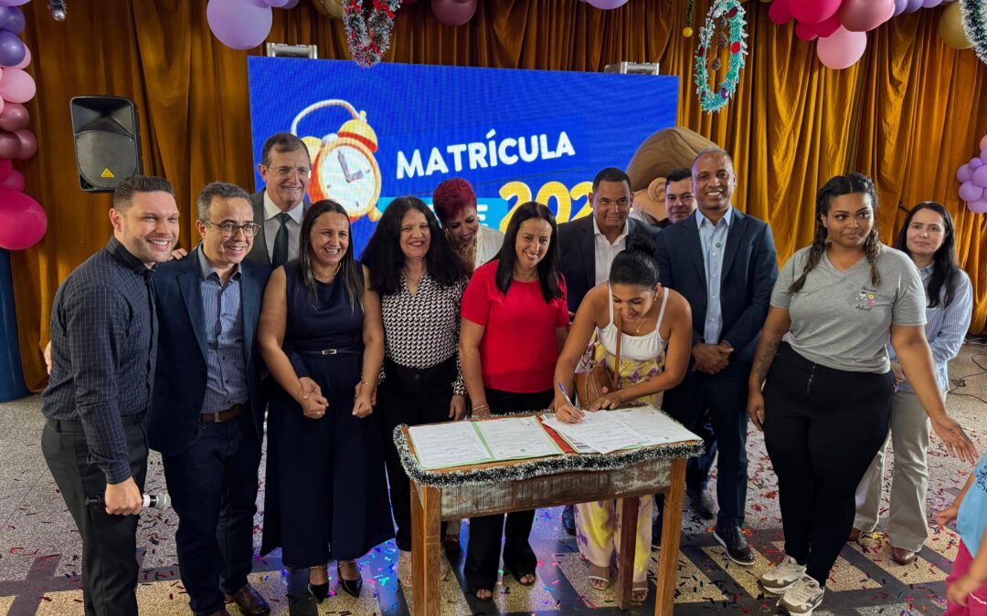 Vereador Junior Coringa acompanha lançamento das matrículas e rematrículas 2026 na EMEI José Carlos de Lima
